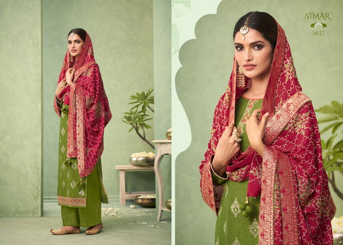 Glossy Simar Gulnoor 1845 Series Casual Wear Viscose Designer Salwar Kameez Collection